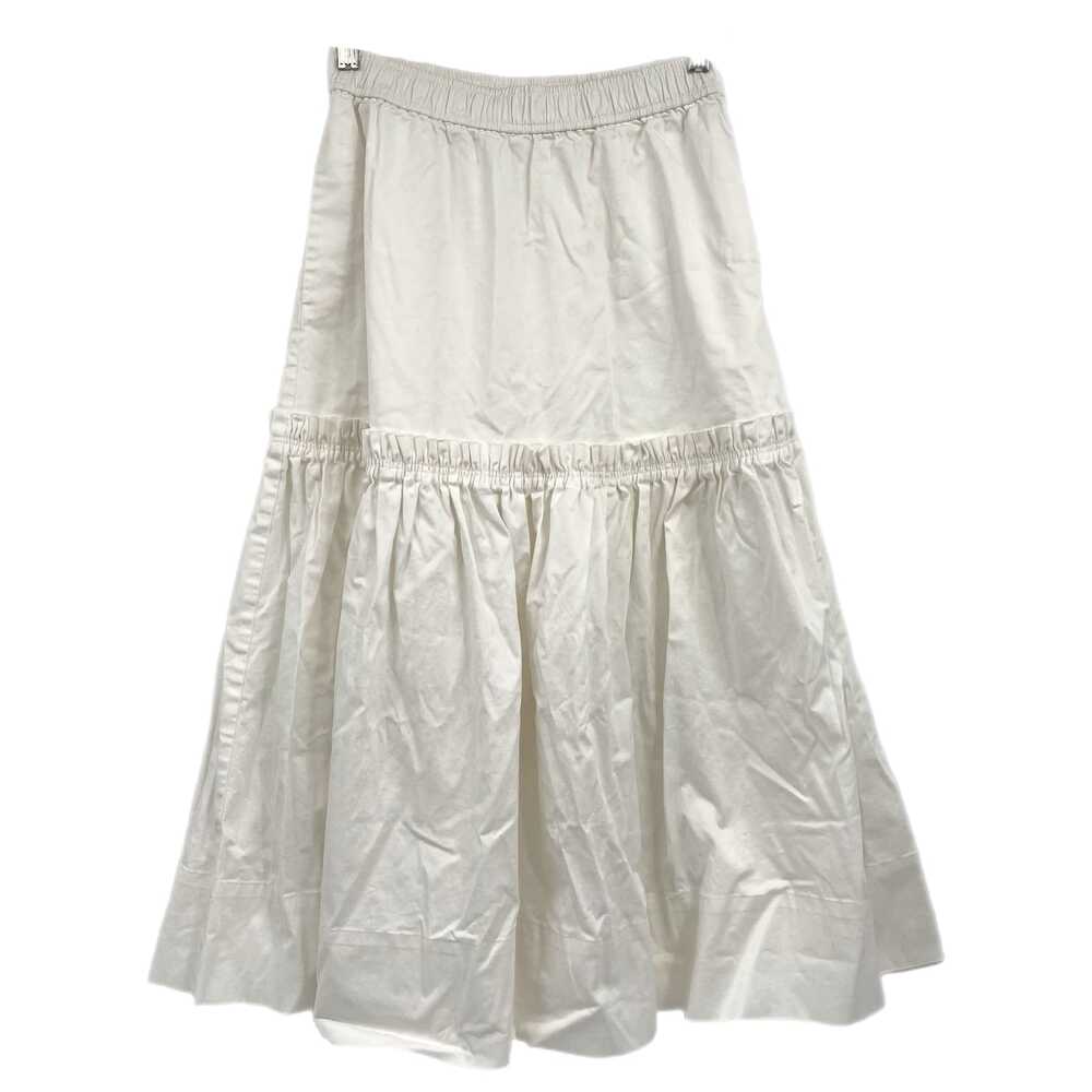 A.L.C. White Luisa Poplin Cotton Midi Skirt | Size 6